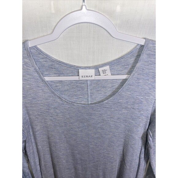 Kenar Casual Tunic Women’s Size Medium Gray Long Sleeve Round Neck - Picture 3 of 12